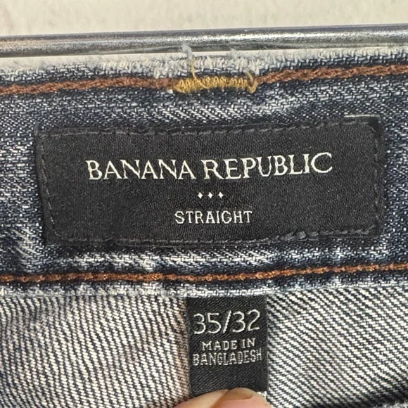 Banana Republic Dark Blue Straight Jeans - Picture 2 of 5